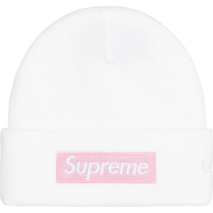 Supreme New Era Box Logo Beanie (FW25) White