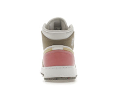 Jordan 1 Mid SE Pastel Vivid Green Grind (GS)