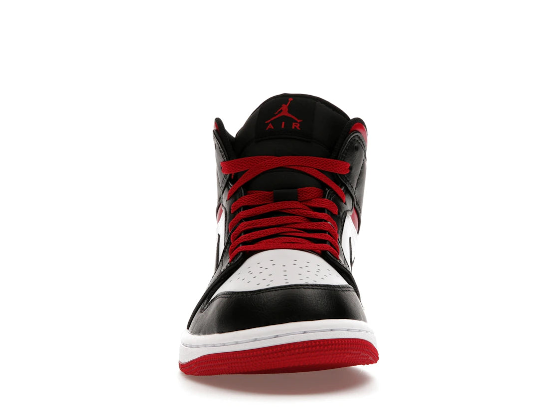 Jordan 1 Mid Gym Red Black Toe