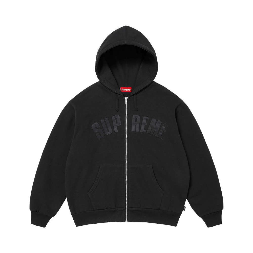 Supreme Arc Thermal Lined Zip Up Hooded Sweatshirt 'Black'