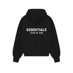 Fear of God Essentials Classic Full Zip-Up Hoodie Jet Black