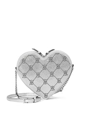 Victoria's Secret Silver Rhinestone Crossbody Bag