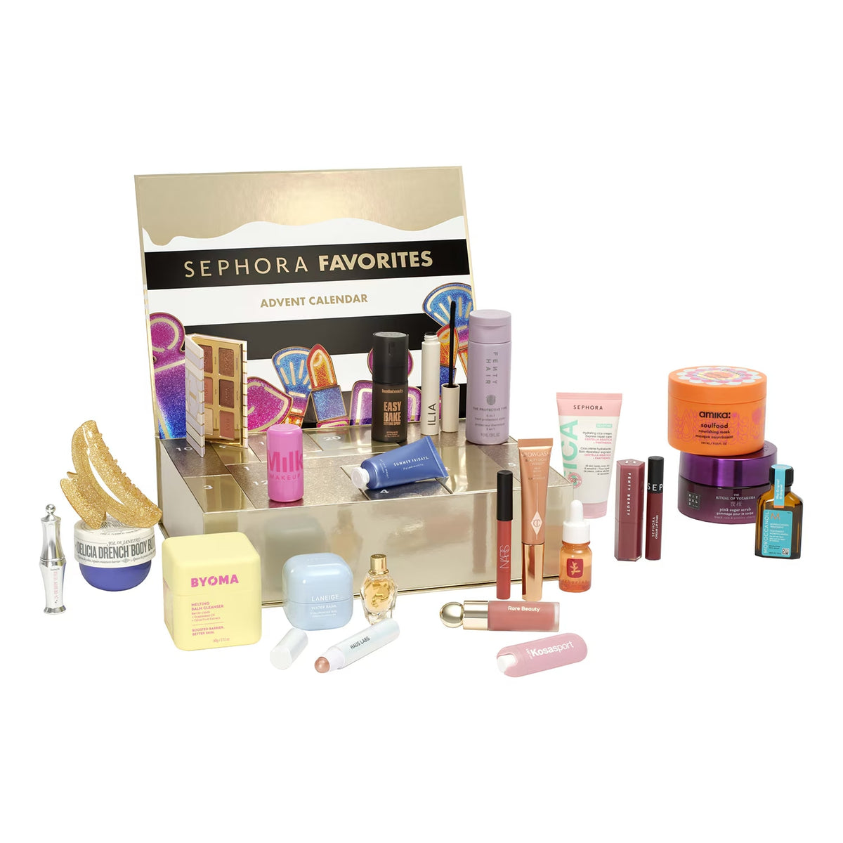 Adventní kalendář – 24 produktů pro líčení, péči o pleť, vlasy a parfémy