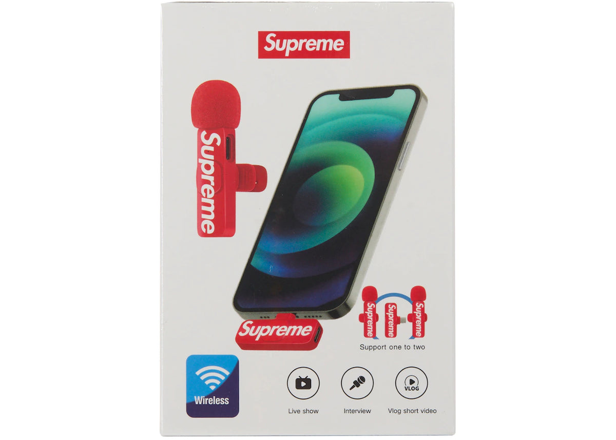 Supreme Mini Mics (Set of 2) Red