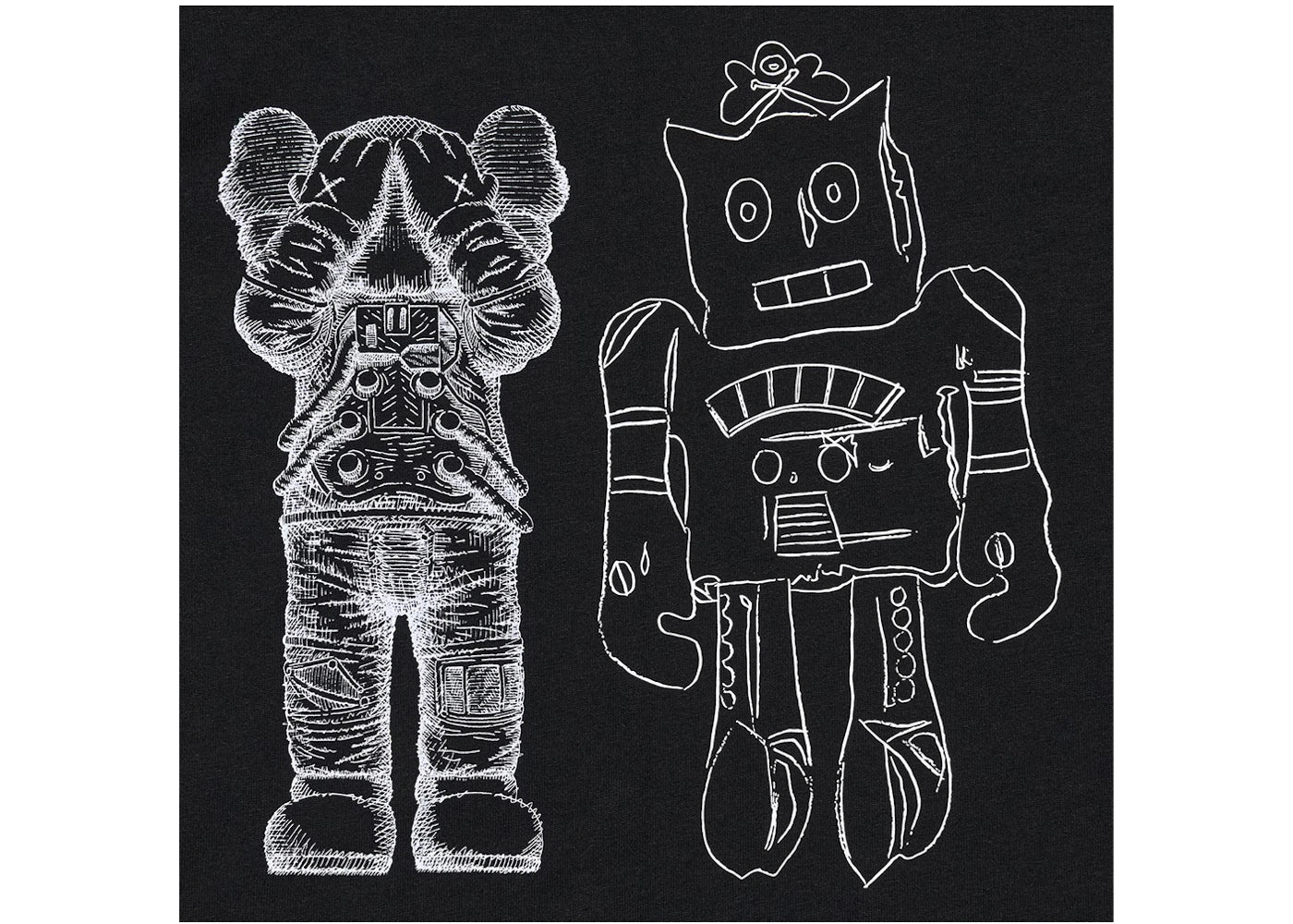 KAWS x Uniqlo Warhol Kids' UT Graphic 476424 T-shirt Black