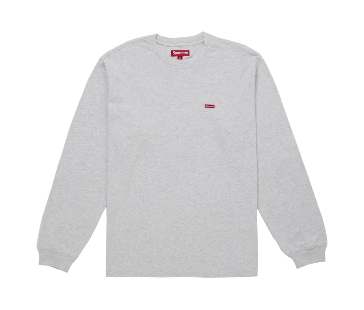 Supreme Small Box L/S Tee (SS24) Ash Grey