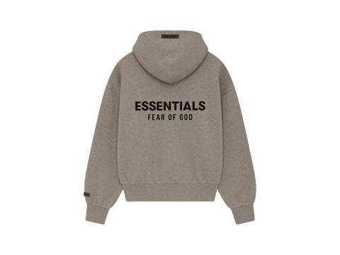 Fear of God Essentials Classic Hood Zip Up Sweatshirt Homestead Heather