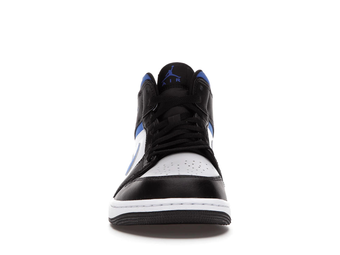 Jordan 1 Mid White Black Racer Blue