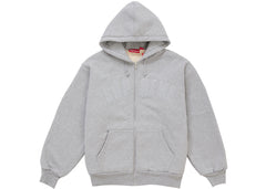 Supreme Arc Thermal Lined Zip Up Hooded Sweatshirt (FW26) Heather Grey