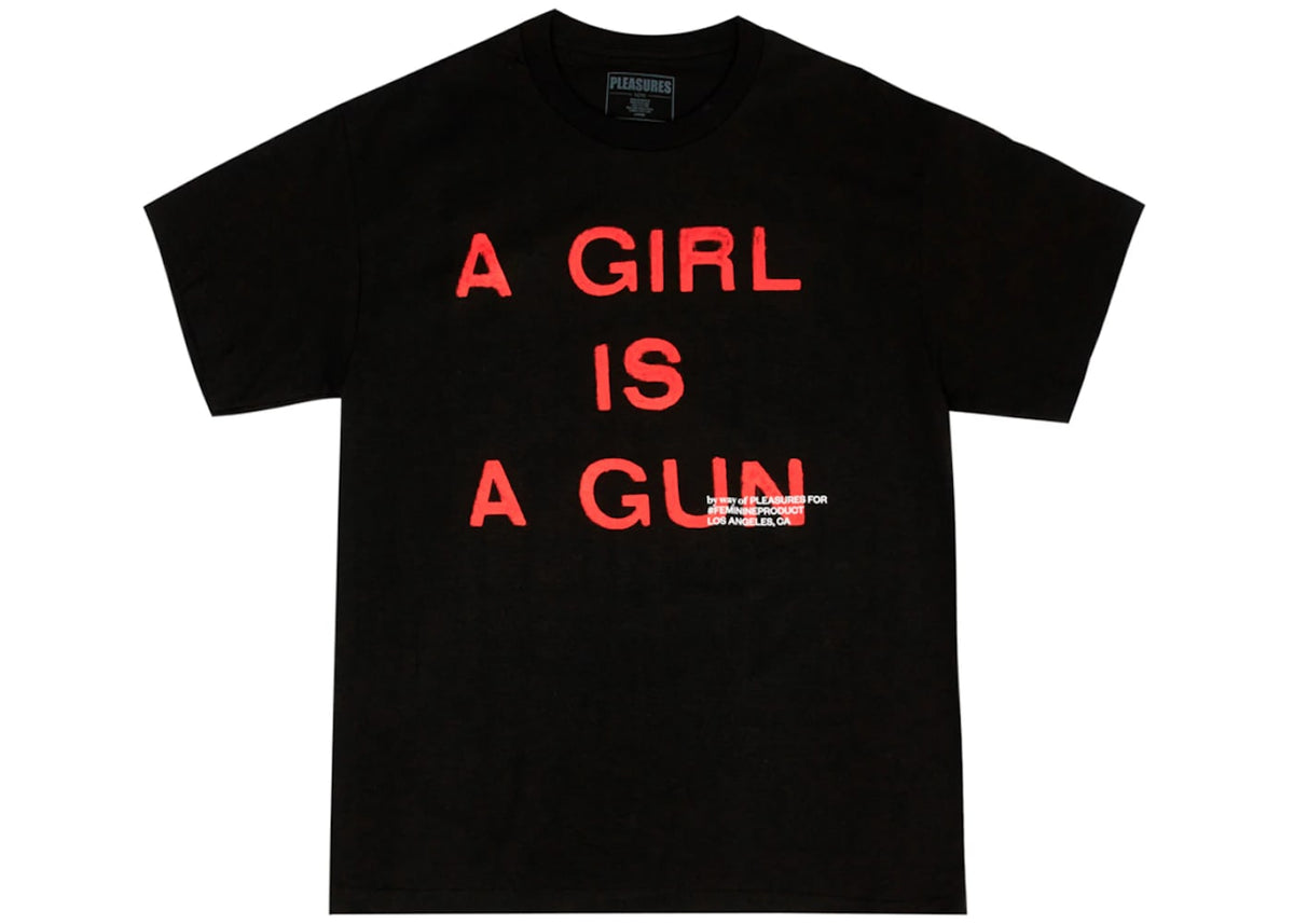 Pleasures A Girl is a Gun T-shirt Black