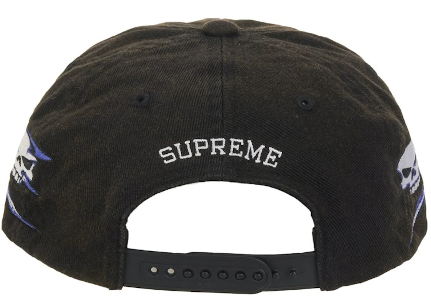 Supreme Skulls Spellout 6-Panel Black