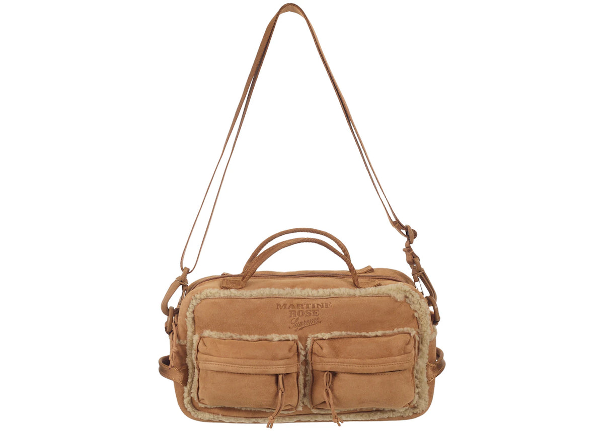 Supreme Martine Rose Shearling Mini Duffle Bag Brown