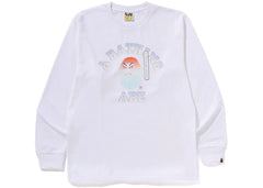 BAPE Kabuki Head L/S Tee White