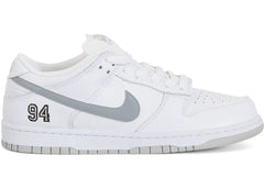 Nike SB Dunk Low Supreme 94 White Metallic Silver