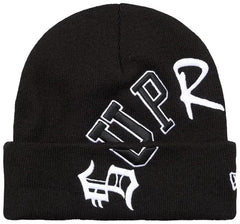 Supreme New Era Arc Beanie Black