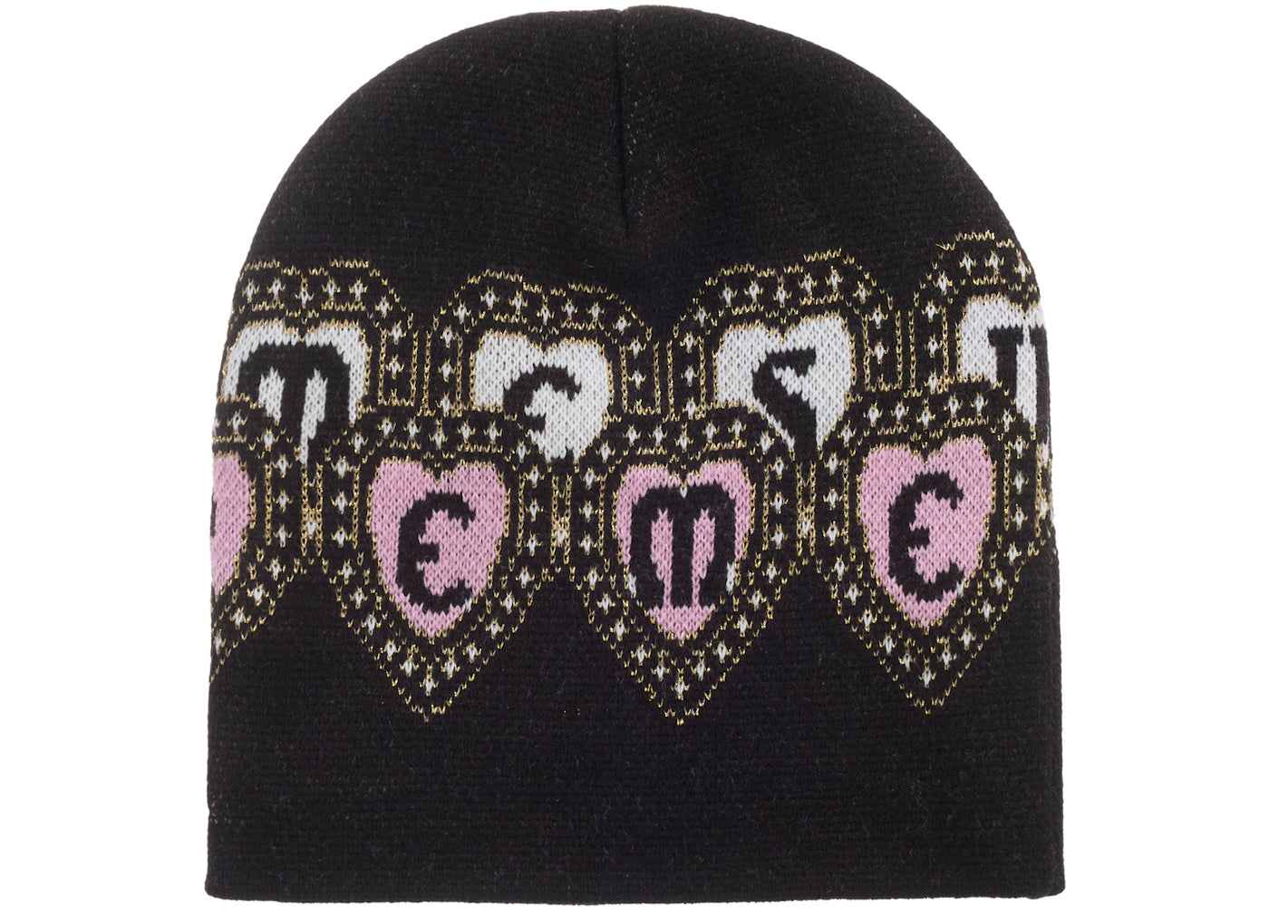 Supreme New Era Hearts Beanie Black