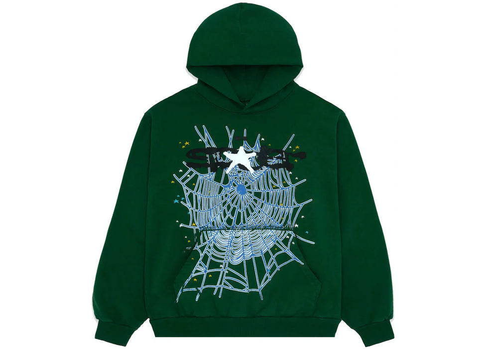 Sp5der Web Hoodie Hunter Green