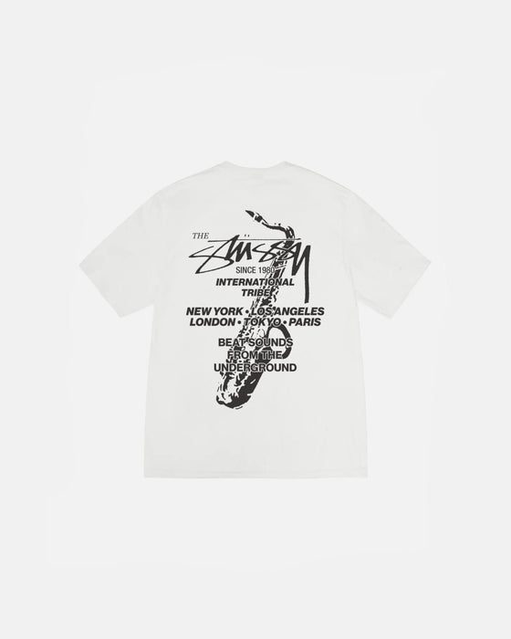 Stussy Beat Sounds Pigment Dyed Tee Natural