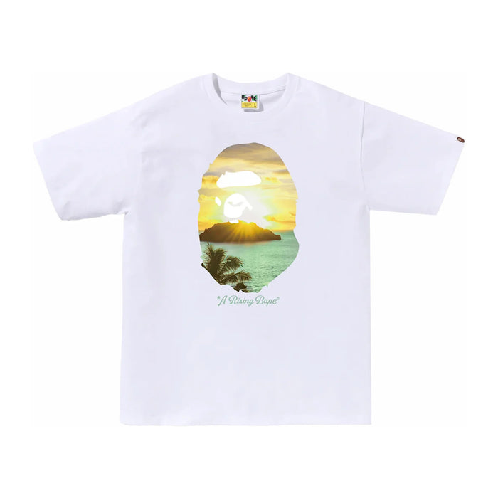 BAPE A Rising Bape Photo Tee White