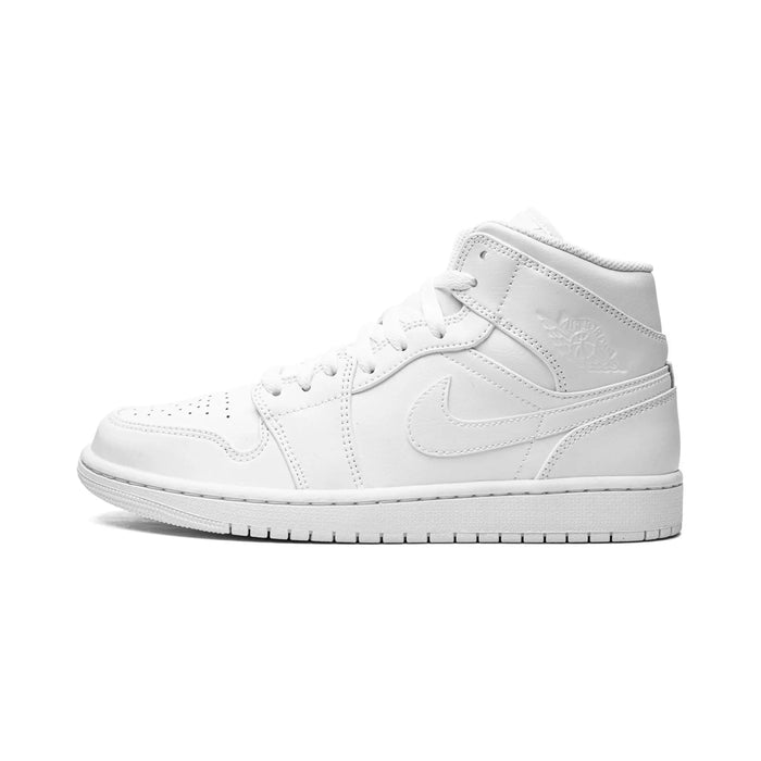 Jordan 1 Mid Triple White