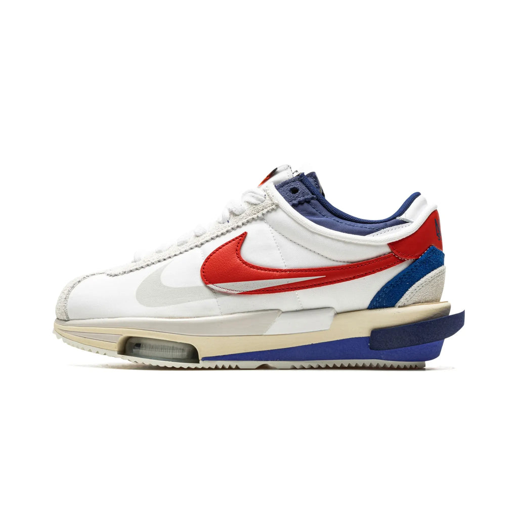 Nike Zoom Cortez SP sacai White University Red Blue SPIKE
