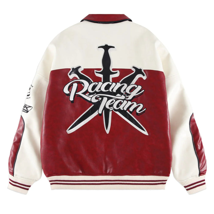 UNKNOWN Racing Team Leather Jacket