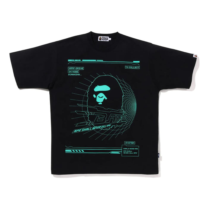 BAPE Cyber Bathing Ape Relaxed Fit Tee Black