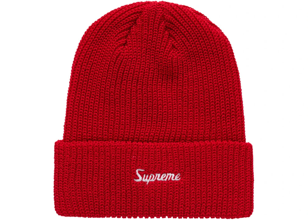 Supreme Loose Gauge Beanie (FW24) Red