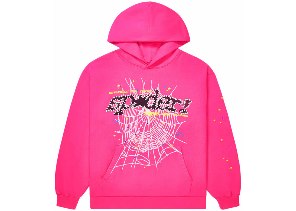 Sp5der P*NK V2 Hoodie Pink