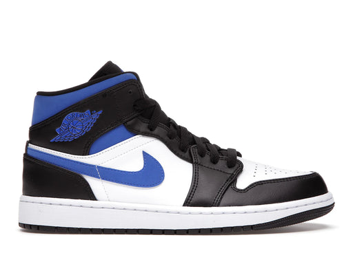 Jordan 1 Mid White Black Racer Blue