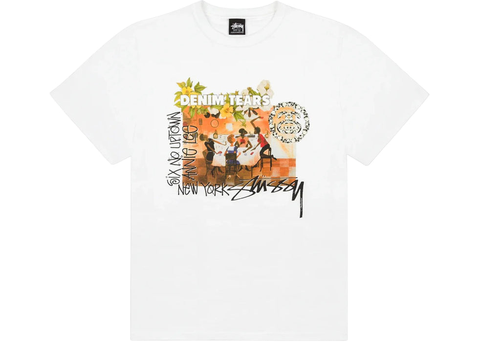 Denim Tears x Stussy Annie Lee Artist Tee White