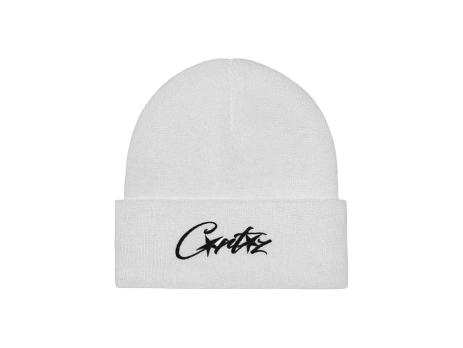 Corteiz Allstarz Folded Beanie White