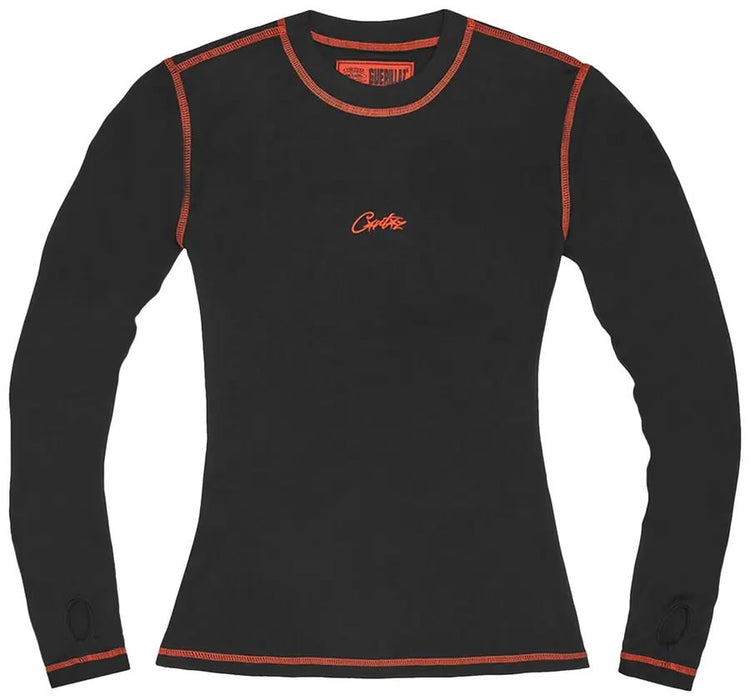 Corteiz Mesh Long-Sleeve Black/Red