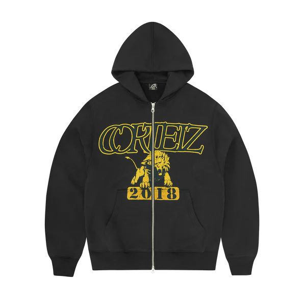 Corteiz Lion boxy zip hoodie