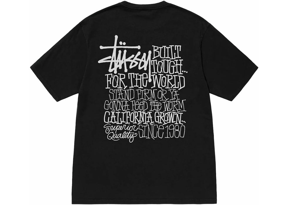 Stussy California Grown Pigment Dyed Tee Black