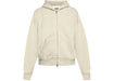 Fear of God Essentials Fleece Zip Up Hoodie Heather Stone