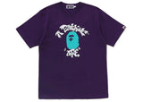 BAPE Graffiti College Tee Purple