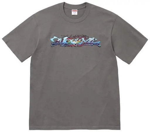 Supreme Tag Tee Charcoal