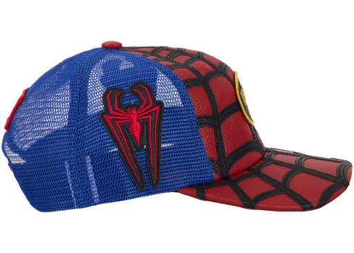 Supreme Vanson Leathers Spider-Man Mesh Back 6-Panel Hat Red