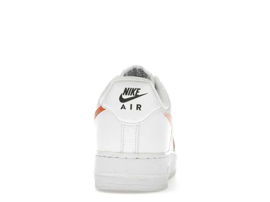 Nike Air Force 1 Low '07 Spray Paint Swoosh White Safety Orange