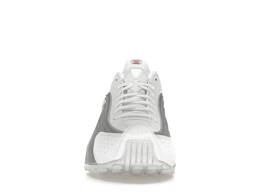 Nike Shox R4 White Bright Crimson Metallic Silver