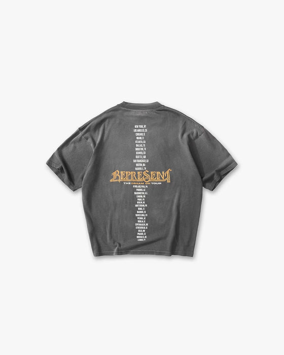 Represent Golden Tour T-Shirt  Sun Fade Grey