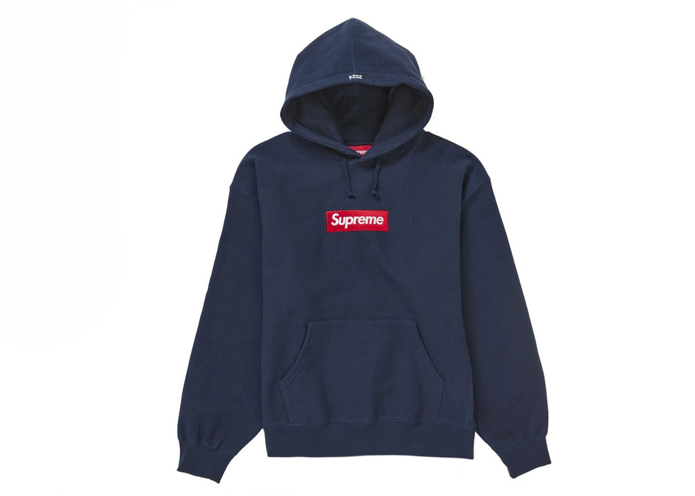 Supreme Box Logo Hooded Sweatshirt Sweatshirt (FW24) Navy