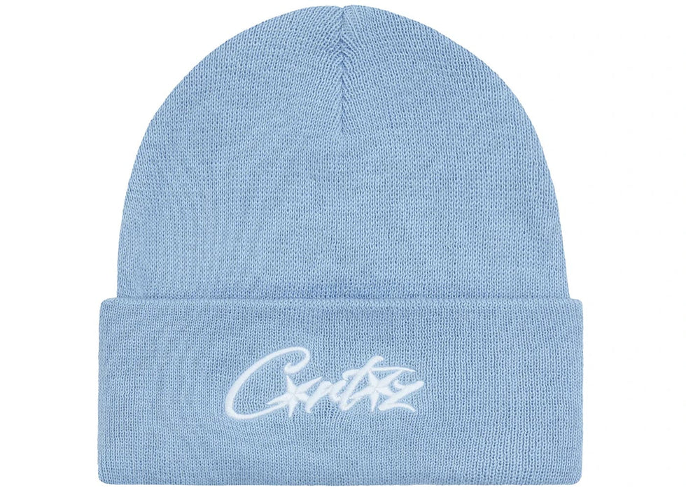 Corteiz Allstarz Folded Beanie Baby Blue