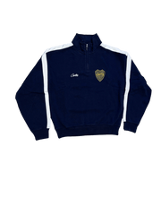 Corteiz Boca Fleece Quarter Zip Long Sleeve Navy