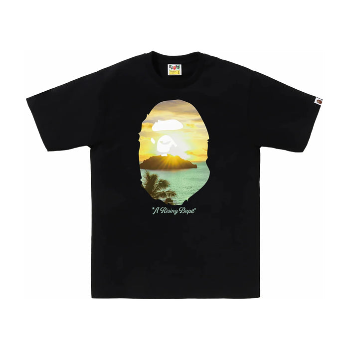 BAPE A Rising Bape Photo Tee Black