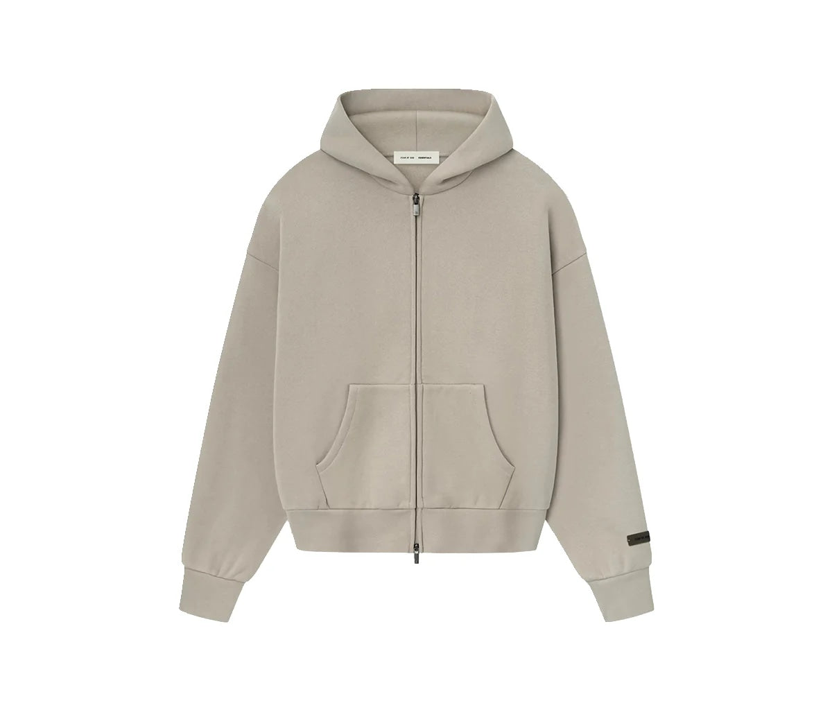 Fear of God Essentials S25 Zip-Up Hoodie Timber
