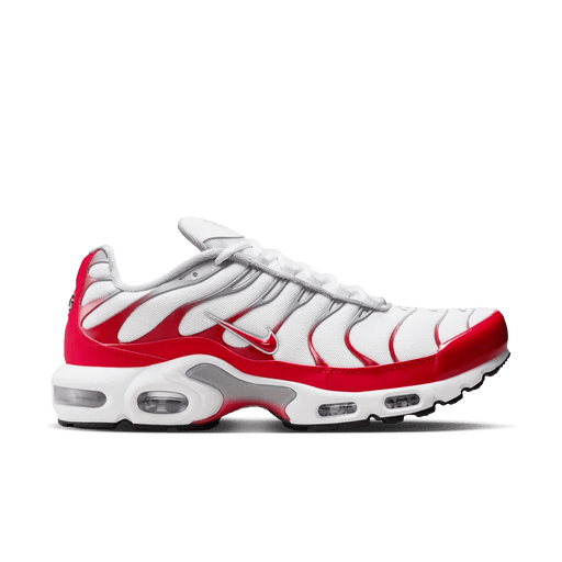 Nike Air Max Plus White University Red Wolf Grey