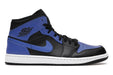 Jordan 1 Mid Hyper Royal Tumbled Leather