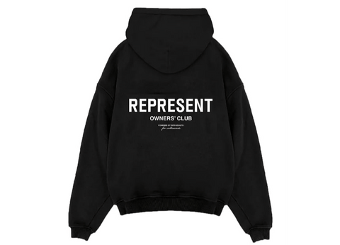 Represent Owners Club Zip Hoodie Black